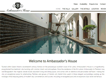 Tablet Screenshot of ambassadorshouse.com